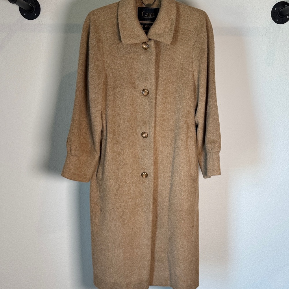 Carat Angora Wool Camel Coat